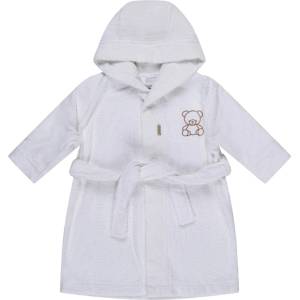 Sterntaler Детски халат Sterntaler Kid's Bademantel Bär Bo Bathrobe - Weiß - размер 116 (EU) (750-3395-0114)
