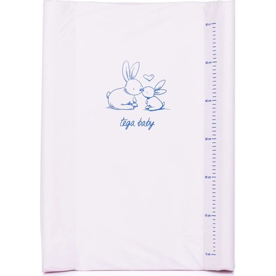 Tega Baby Подложка за повиване Tega Baby - Зайчета, Розова (PZPLB01802PI)