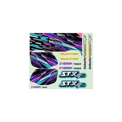 FUNTEK STX G2 samolepky fialové
