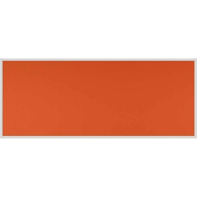 VMS VISION Stolový paraván EKONOMIK ekoTAB ostrý roh 160 x 65 cm oranžový