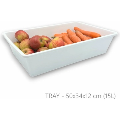Usporadejto.cz Organizér úložný box do hlbokých skríň a špajzí 50 x 34 x 12 cm biela