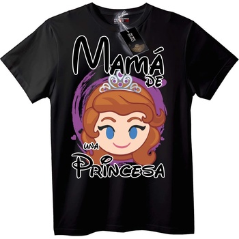 NOONEBRAND Тениска Мама на Принцеса - M, White