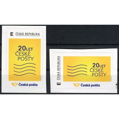 Česká pošta (2013) č. 783 - 784 ** - Česká republika - Vlastní známky "E" (vzor - samolepící)