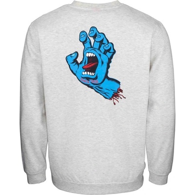 SANTA CRUZ mikina Screaming Hand Chest Crew Athletic Heather