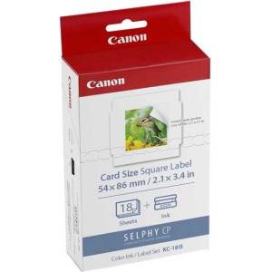 Canon KC-18IS 7429B001, 50x50 мм, 18 бр. бели фото етикети (7429B001)