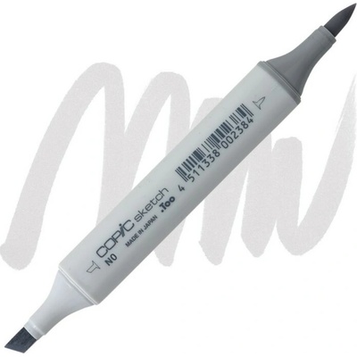 Lihová fixa COPIC Sketch oboustranná Brush & Chisel, Neutral gray 0 (N0)