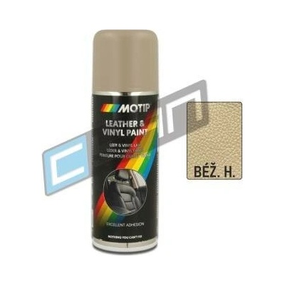 MOTIP barva na kůži a koženku BÉŽOVOŠEDÁ 200 ml LEATHER PAINT