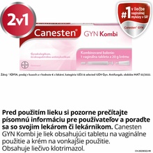 Canesten GYN Kombi tbl.vag. 1 x 500 mg + crm.der. 1 x 20 g