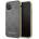 GUESS 4G Collection Leather Hard Case - дизайнерски кожен кейс за iPhone 11 Pro (сив)