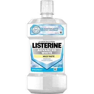 LISTERINE Вода за уста Advanced White, Mild taste, 500 ml