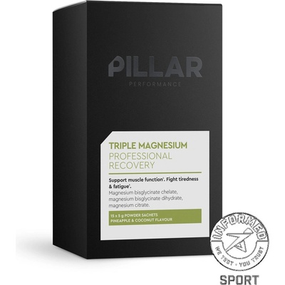 PILLAR Performance Triple Magnesium Powder prášek 15x 5 g Ananas & kokos