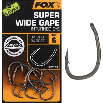 FOX Edges Armapoint Super Wide Gape In-Turned Eye vel.6 10 ks