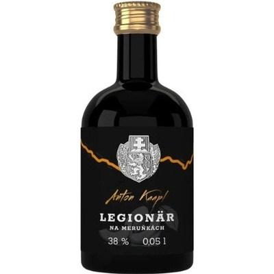 Anton Kaapl LEGIONÄR na meruňkách 38 % 0,05 l (holá láhev)