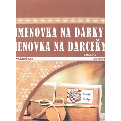 FANDY Jmenovky na dárky XMAJ-015