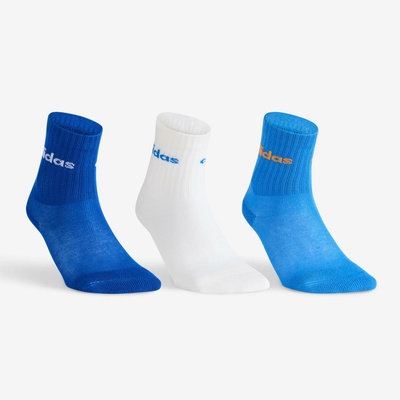 ADIDAS detské vysoké tenisové ponožky 3 páry modré