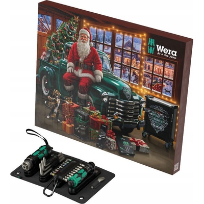 Wera 136614 Adventný kalendár 2026 s náradím Vianočná 24 dielov