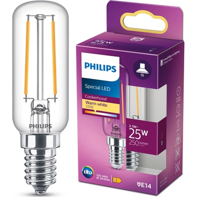Philips 8718699783334 LED žiarovka 1x2,1W E14 250lm 2700K teplá biela, číra, do digestora