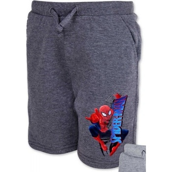 Setino chlapčenské kraťasy Spiderman tmavo šedé
