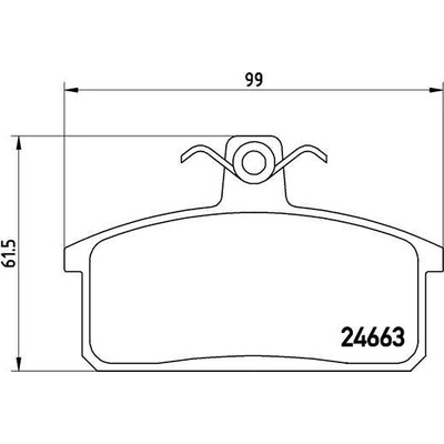 Sada brzdových platničiek kotúčovej brzdy BREMBO P 79 007