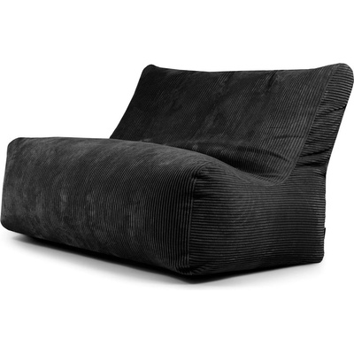 SLOWDOWN Черен пуф от рипсено кадифе Sofa Seat Lounge - SLOWDOWN (SF90D WA BC)