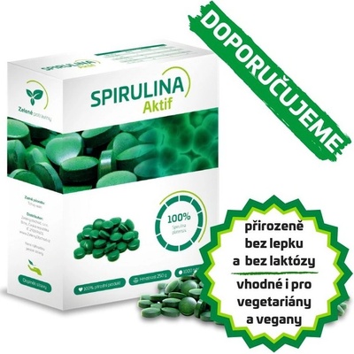 Spirulina Aktif Spirulina Platensis 250 g na cca 63 dnů