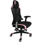 RFG Геймърски стол rfg soft game, до 130kg, ергономичен, черно-розов, 4010200185