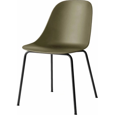 Audo Harbour Side Chair black tube base / olive