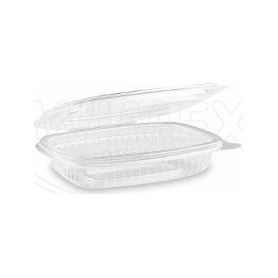 Plastová miska oválná průhledná s víčkem 125 ml (PP) (50 ks)