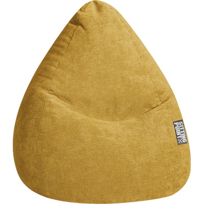 Beanbag sedací vak Alfa XXL 80 x 130 cm žlutý