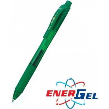 Pentel Автоматичен ролер Pentel Energel BL107, зелен цвят на писане, дебелина на линията 0.7 mm, гел, зелен, цената е за 1бр. (продава се в опаковка от 12бр. ) (OK26788)