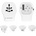 Gembird Universal travel adapter 20W white