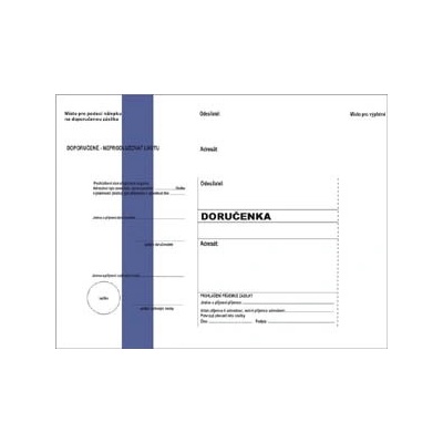 obálka C5 s doručenkou NCR, 1000ks - bílá