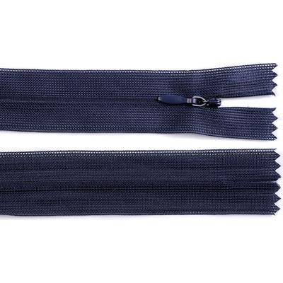 Prima-obchod Spirálový zip skrytý No 3 délka 60 cm dederon, barva 330 modrá tmavá