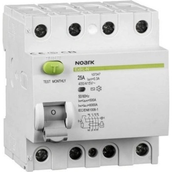 Noark Electric Ex9L-N 4P 25A A 30mA