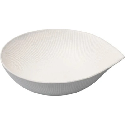 MIJ Jedálenská misa SNOW LEAF keramika biela 24 cm 900 ml