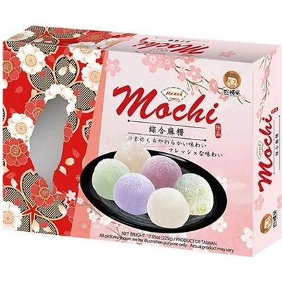 Szu Shen Po Rýžové koláčky Mochi mix pěti příchutí 225 g