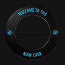 Winmau s logom "Man Cave" čierna Ochrana k terčom