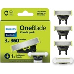 Philips Комплект ножчета Philips OneBlade QP949/50 - 3 x 360 + 1 x SkinProtect (QP949/50)