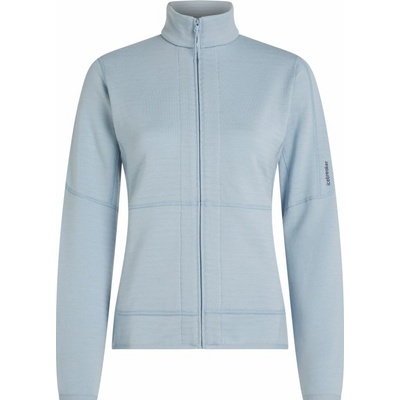 Icebreaker Wmns Merino 400 RealFleece Descender LS Zip Zinc Blue