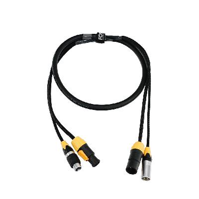 Двоен кабел TruePowercon+DMX 1.5м - FC-TP-PDC