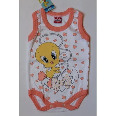 БЕЙБ ФЕШЪН ЕООД Боди потник за момиче Туити, 80, 86