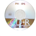 Philips CD-R 80/700MB диск в тънък калъф cdrslim (cdrslim)