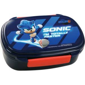 SONIC Кутия за храна с прибори Sonic - надпис I’m Totally Faster (572-54276)