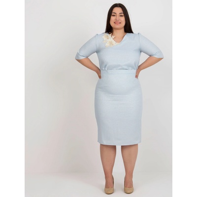 Midi sukňa lk-sd-506697.95 light blue