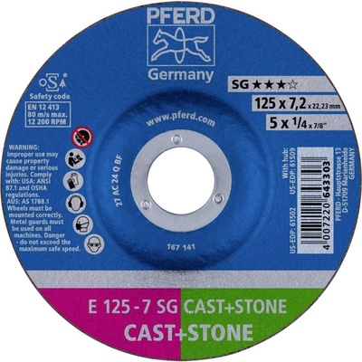 Pferd Brúsny kotúč lomený 125 x 22.23 mm 62912725 10 ks