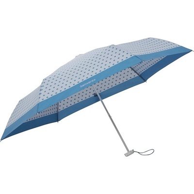 Plochý skladací dáždnik Alu Drop S / Blue Dots