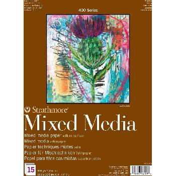 Strathmore Serie 400 Vellum surface Mixed Media Pad Скицник 31 x 23 cm 300 g (P462-109-4)