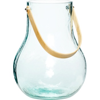 Hübsch Ваза Hübsch стъклена с дръжка за хващане зелена (950201)