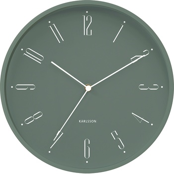 Karlsson Стенен часовник Regal Numbers горско-зелен (KA5988GR)