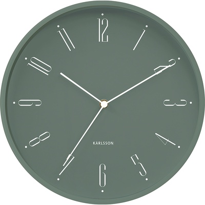 Karlsson Стенен часовник Regal Numbers горско-зелен (KA5988GR)